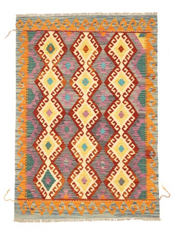 Pequeño Kilim Afghan Old Style Alfombra 121X176 Lana
