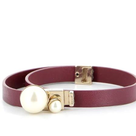 Dior Vintage Pre-owned Læder dior-smykker Rød, unisex Vintage Smykker, Størrelse: ONE Size