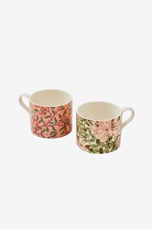 Spode - Krus Morris & Co Fruit & Honeysuckle 2-pk - Flerfarget - Kopper & krus - Fra Homeroom