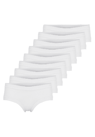 JBS of Denmark Bambu, Hipster Trosa, 9-pack, Vit Badkläder Dam XL
