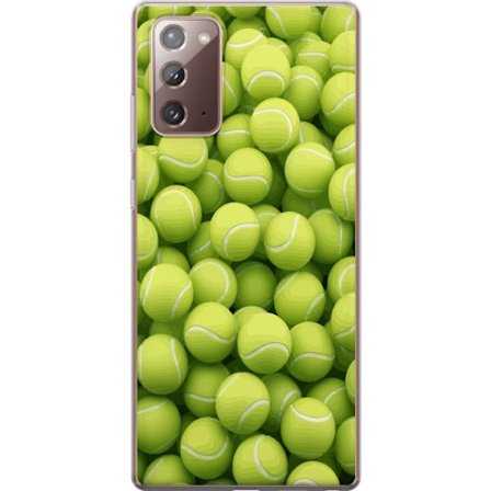 Kompatibel Mobilcover til Samsung Samsung Galaxy Note20 Mønster af grønne tennisbolde i høj detalje, sporty motiv med gentagende tekstur og stærke