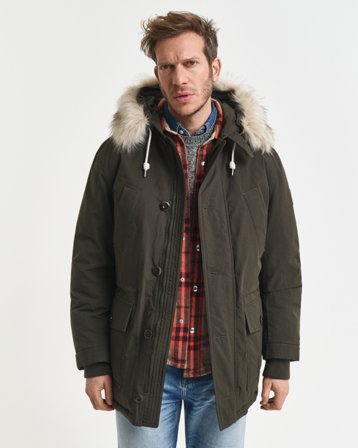 GANT Herren Wattierter Parka (XXXL) Grün