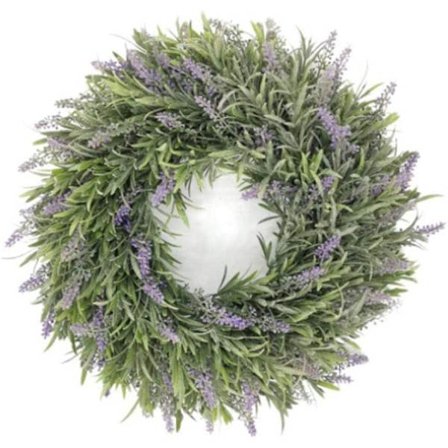 Kunstig lavendelblomsterkrans Lavendeldekorasjon Dørkrans