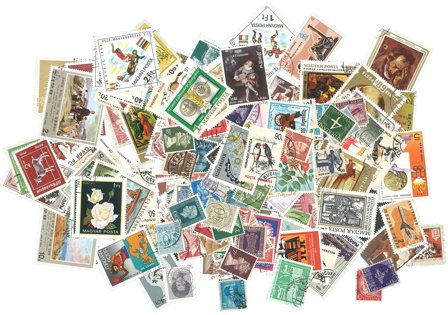 Hele verden - Frimærkepakke - 300 forskellige - Stemplet