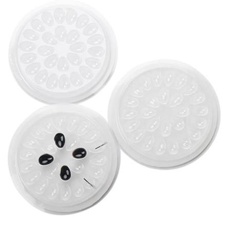 3-PACK Smooth Palette til øjenvippelim Transparent/Genomskinlig