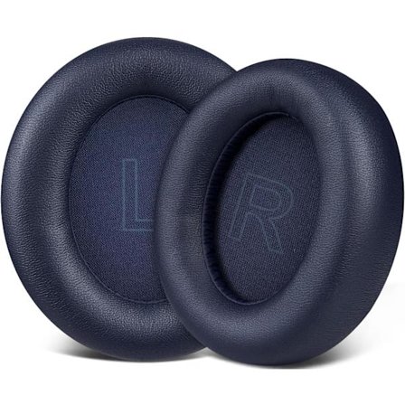 Öronkuddar för Anker Soundcore Life Q30/Q35, proteinläder öronkuddar, blå