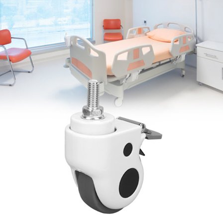 Svingbare hjul Kraftige bremser TPR Nylon 70 kg 7,6 cm Mindre støy Medisinske bordhjul for skrivebord