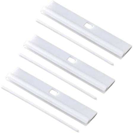 Vertikaaliset kaihdinripustimet (89 mm) Vaihtovalkoiset ripustukset lamelleille DIY s dett v t vertikaaliset kaihdinvarusteet 20 kpl pakkaus.