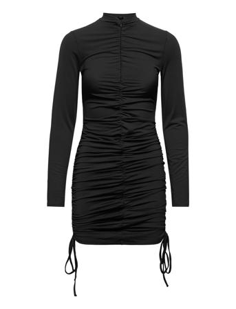 Power Visale Dress Polvipituinen Mekko Musta Bzr
