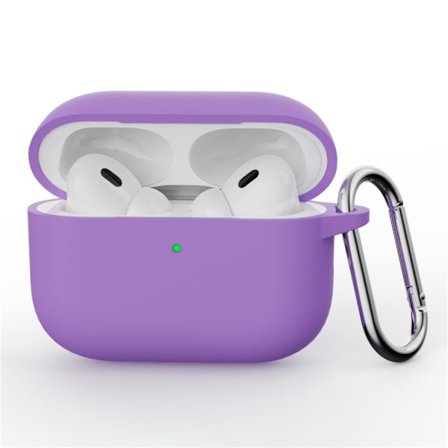 Silikonskal Med Karbinhake Apple AirPods Pro 3 Lila