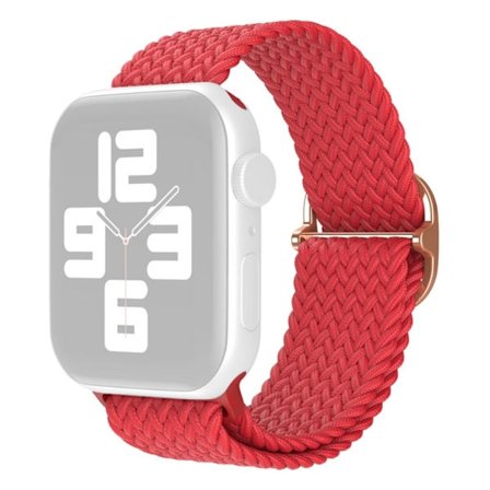 Klockarmband i nylon för Apple Watch (45 mm) - Röd