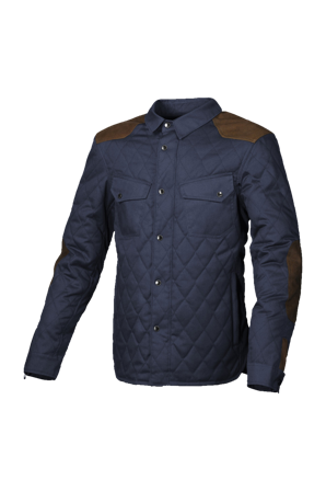 Giacca Moto Macna Inland Quilted Blu-Marrone L