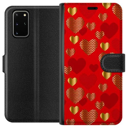 Kompatibelt Plånboksfodral till Samsung Samsung Galaxy S20+ GoldenHearts