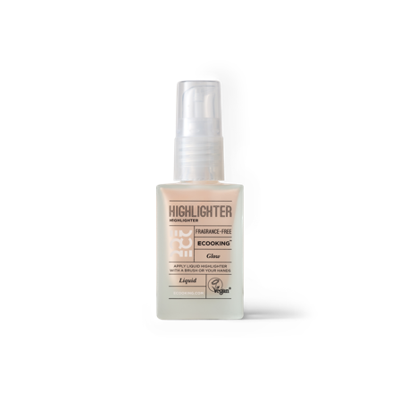 Ecooking Highlighter Liquid med Ultrafine Glitterpartikler og Hyaluronsyre