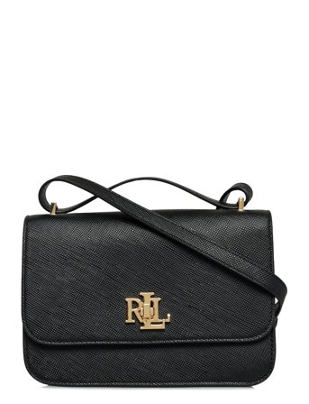 Crosshatch Leather Medium Sophee Bag Black Lauren Ralph Lauren