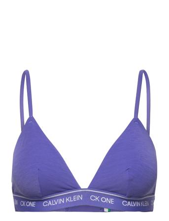 Unlined Bralette Lingerie Bras & Tops Soft Bras Triangle Bras Blå Calvin Klein