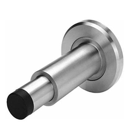 Dørstopper og stopper, 304 rustfritt stål justerbar ekstra lang gummistøtte for dørbeskyttelse håndtak dørvegg dørstopper veggdørstopper