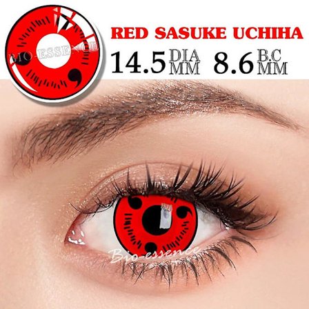 Tib 1 Par Deling Sharingan Kontaktlinser Til Øjne Cosplay Linser Anime Linse Uchiha Sasuke Kakashi Linser Anime Tilbehør (FMY)