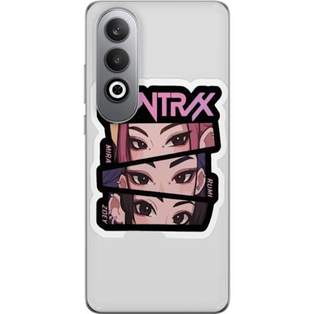 Yhteensopiva Puhelinkuori OnePlus Nord CE4 K-pop-inspiroitunut futuristinen tyttöryhmä neonvaloissa ja kosminen sci-fi-kohtaus