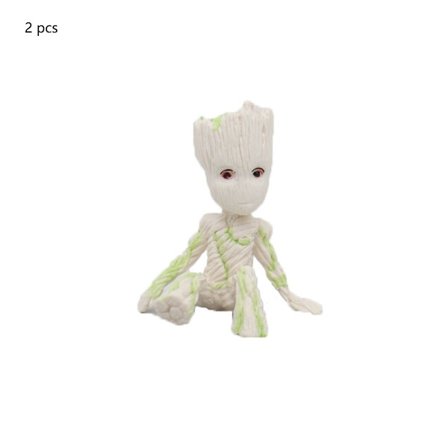 2 stk Grote Blomsterpotte Lille Tremann Miniatyr Eventyrhage