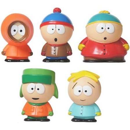 5 st South North Park Actionfigurer Leksaker, Anime Collection Leksaker, Dekoration Collection Skulptur Desktop Ornament