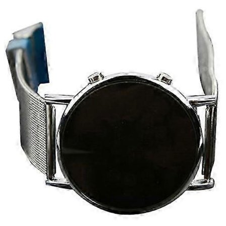 Menns Mote Kreativ Ultratynn Rund Speil Blå Sirkler Legeringsklokke