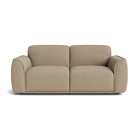 Tüsday 2-Sitzer-Sofa in Raisa Beige, modernes Design mit gemütlicher Polsterung, zeitloser Stil für Ihr Wohnzimmer, kompakte Bauweise, 78cm.