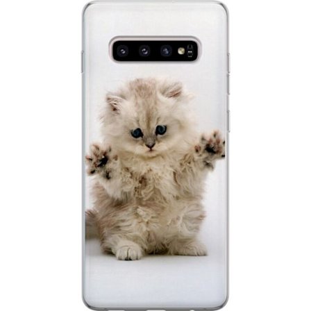 Kompatibelt Mobildeksel til Samsung Galaxy S10+ Katt