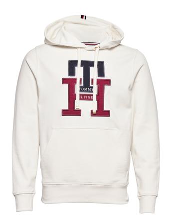 Lux Monogram Hoody Hettegenser Genser Hvit Tommy Hilfiger