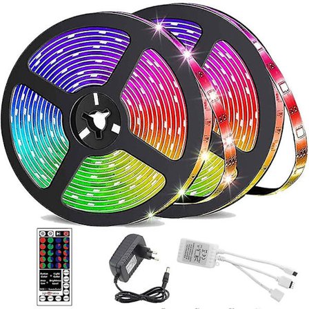 LED-lysstripe Vanntett 10m RGB Tiktok Lys 2835