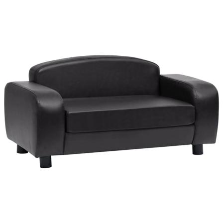 Vidaxl Hundsoffa Svart 80x50x40 Cm Konstläder Svart