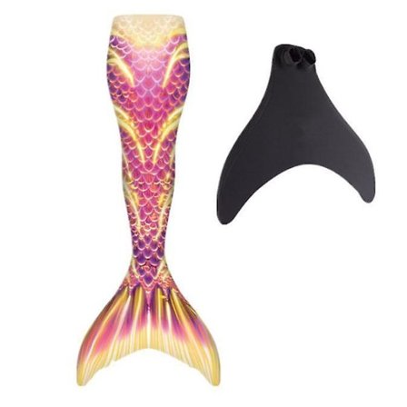 Adult Reinforced Mermaid Tail For Swimming, Monofin Included