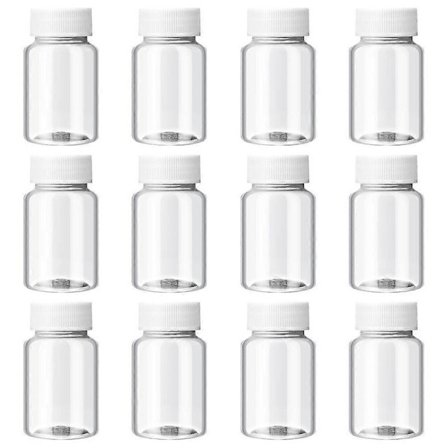 12 st Små Flaskor Tomma Juiceflaskor Genomskinliga Hemgjorda Dryckesflaskor