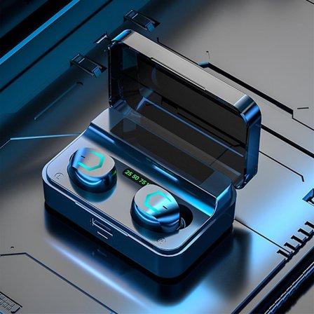 Trådlösa öronsnäckor Bluetooth-hörlurar med djup bas och LED-display