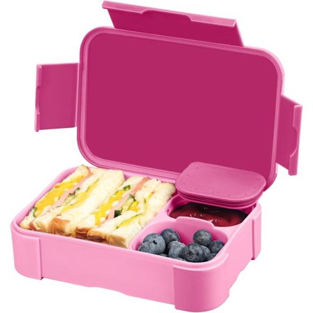 Madkasse med ruminddeling 900ml – Lækagesikker Bento madkasse til piger og drenge