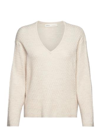 Rumeriw V-Neck Pullover Pullover Beige InWear*Betinget Tilbud