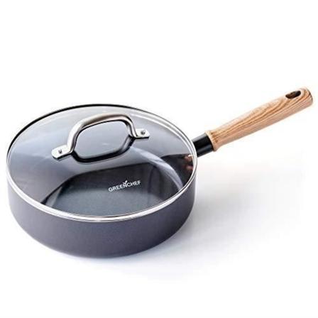 GreenChef CC001970-001 Vintage sautépanna, 24cm / 3,1 liter, svart svart