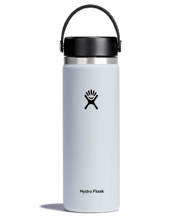 HydroFlask 20 OZ Wide Flex Cap White