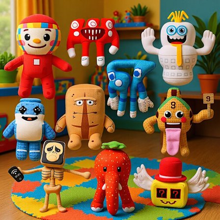 Stealing Brain Rot STJEL EN HJERNERÅTE roblox Pixel Plysjleke