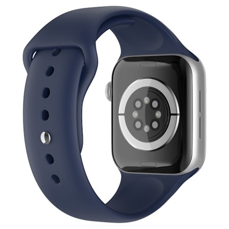 Apple Watch 42/44/45/46/49 mm Silikon Armband (S/M) Midnight Blue