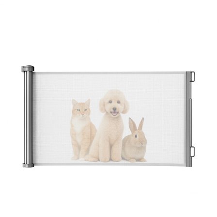 Sikkerhedsgitter / Hundegitter / Rullegardin-gitter – 85x157cm