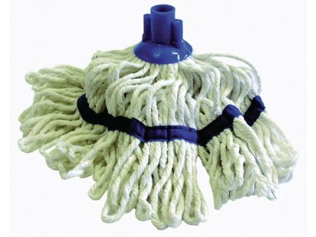 MAX Minisvabbgarn färgkodad 25cm blå - Lyreco - Städ och hygien - Moppar och stativ - Svabbar