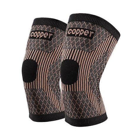 2 st Koppar Knäskydd För Lindring av Knäsmärta