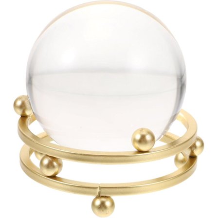 Krystallkule med metallstativ Krystallkule Meditasjonskuler Krystallkule Stativ Gazing Ball Stativ Feng Shui Dekorasjon for Hekseri