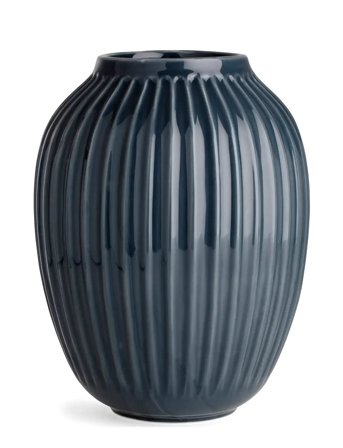 Kähler Hammershøi Vase H25.5 Cm Antracitgrå (15386) - Navy - H25.5CM