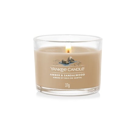 Yankee Candle Filled Votive Candles Amber & Sandalwood 37gr - Candela Profumata