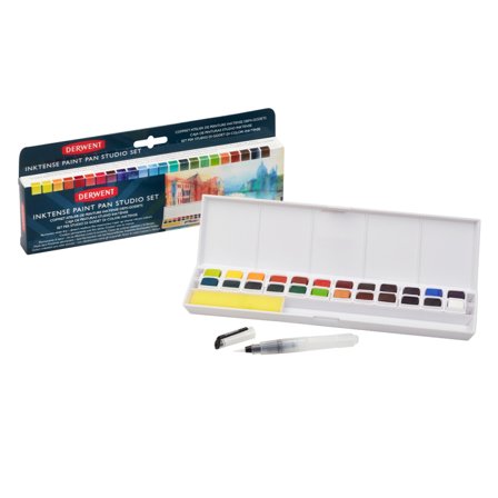 Inktense Watercolour Studio 24 Half pans