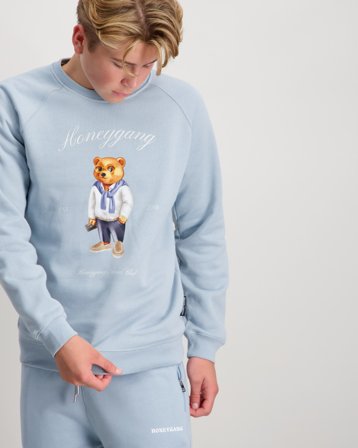Baron Filou Pullover Blå Tröjor Kille - Kids Brand Store