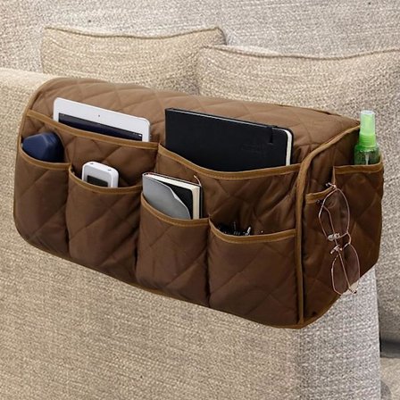 1 stk. Vanntett Sofa Armlene Organizer, Sklisikker Recliner Organizer, Fjernkontrollholder for Recliner, Recliner Caddy med 1