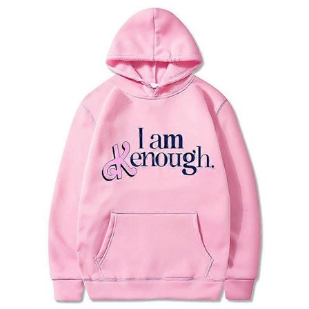 I Am Kenough Brevtryckt Hooded Lös Tröja Herr- och Dam Hooded Tröja